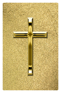 DF35T 510 GD SH GD Gold Single Cross Shimmer Gold Background
